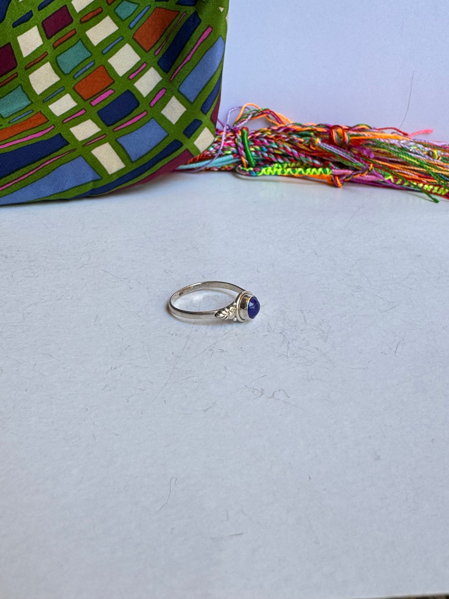 Anello argento925 lapislazzuli misura 21 - LP5