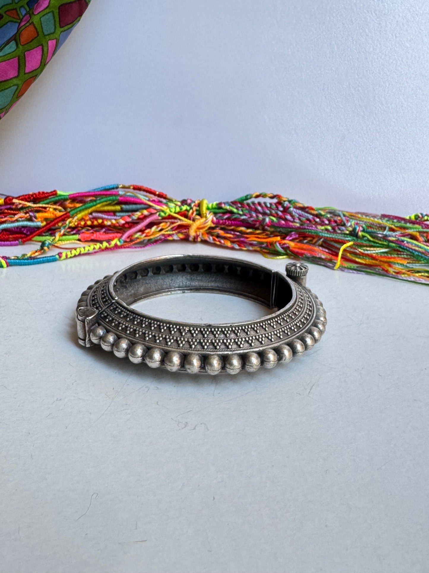 Bracciale bangle argentato