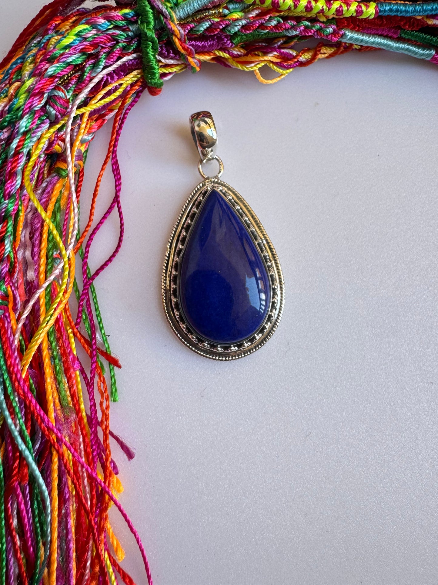 925 Silver Pendant Lapis 6L