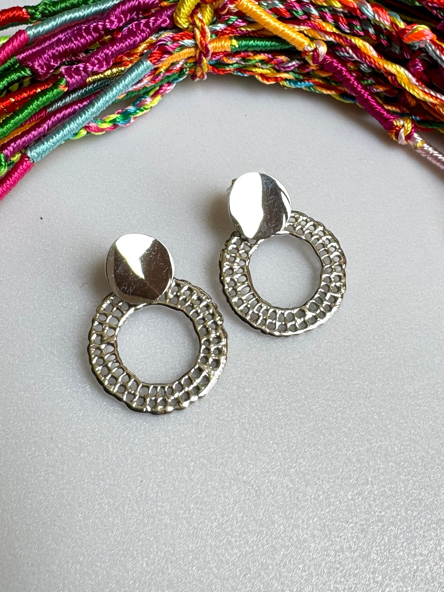 Steel earrings