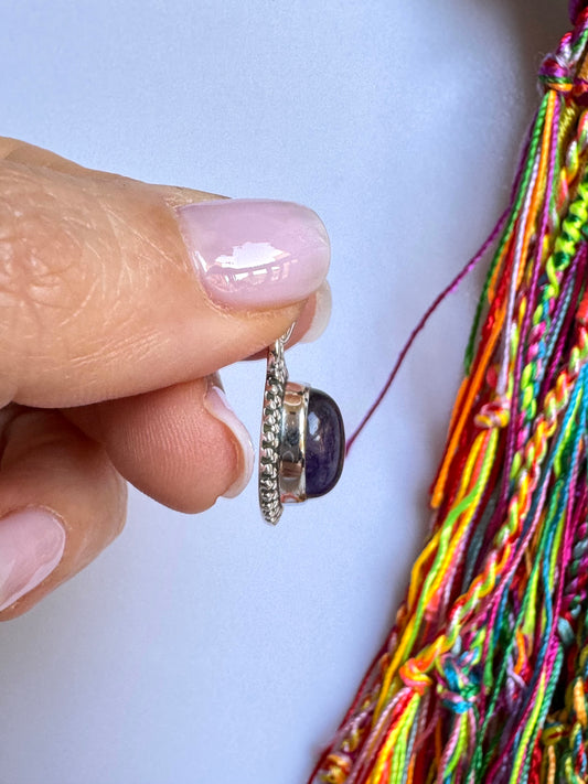 Ciondolo argento 925 ametista V3