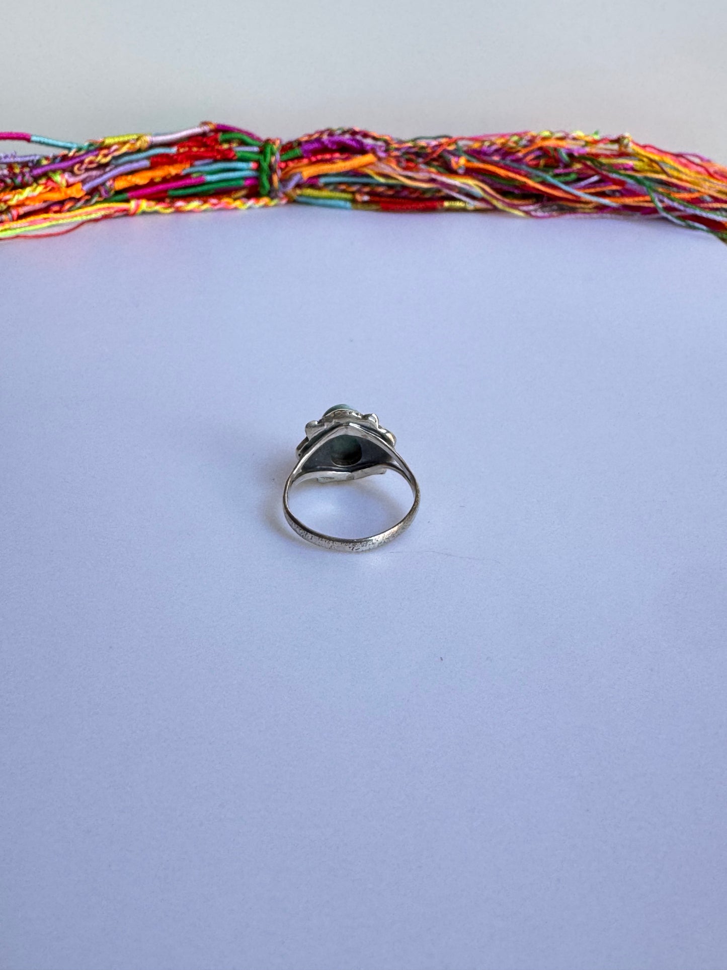 Anello argento 925 larimar misura 14 - 3LA