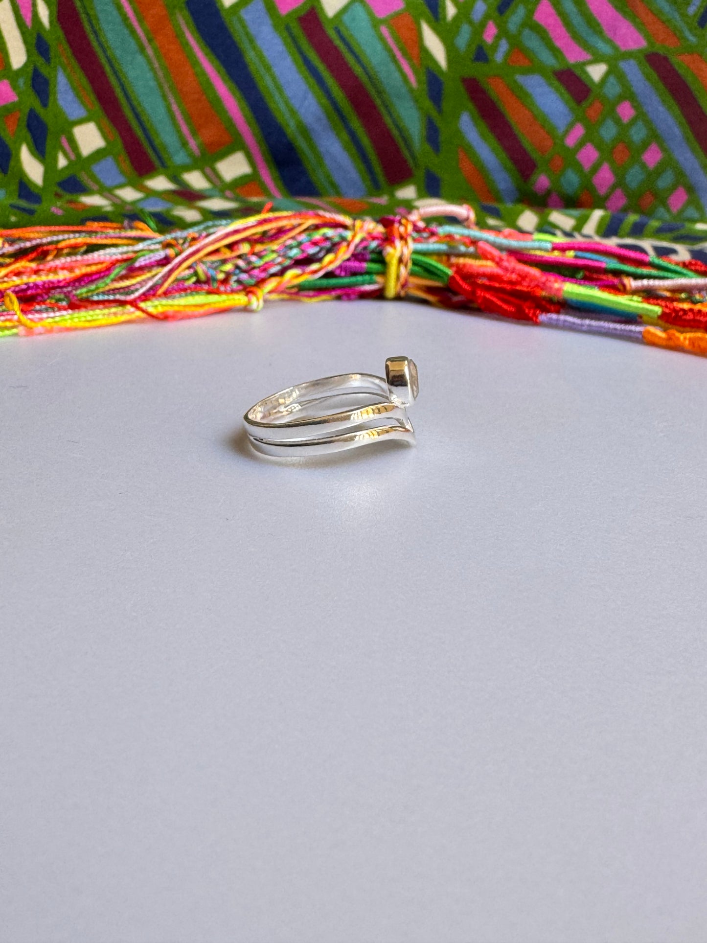 925 Silber Zirkon Ring Größe 16/17 X59