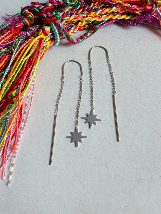 Steel earrings