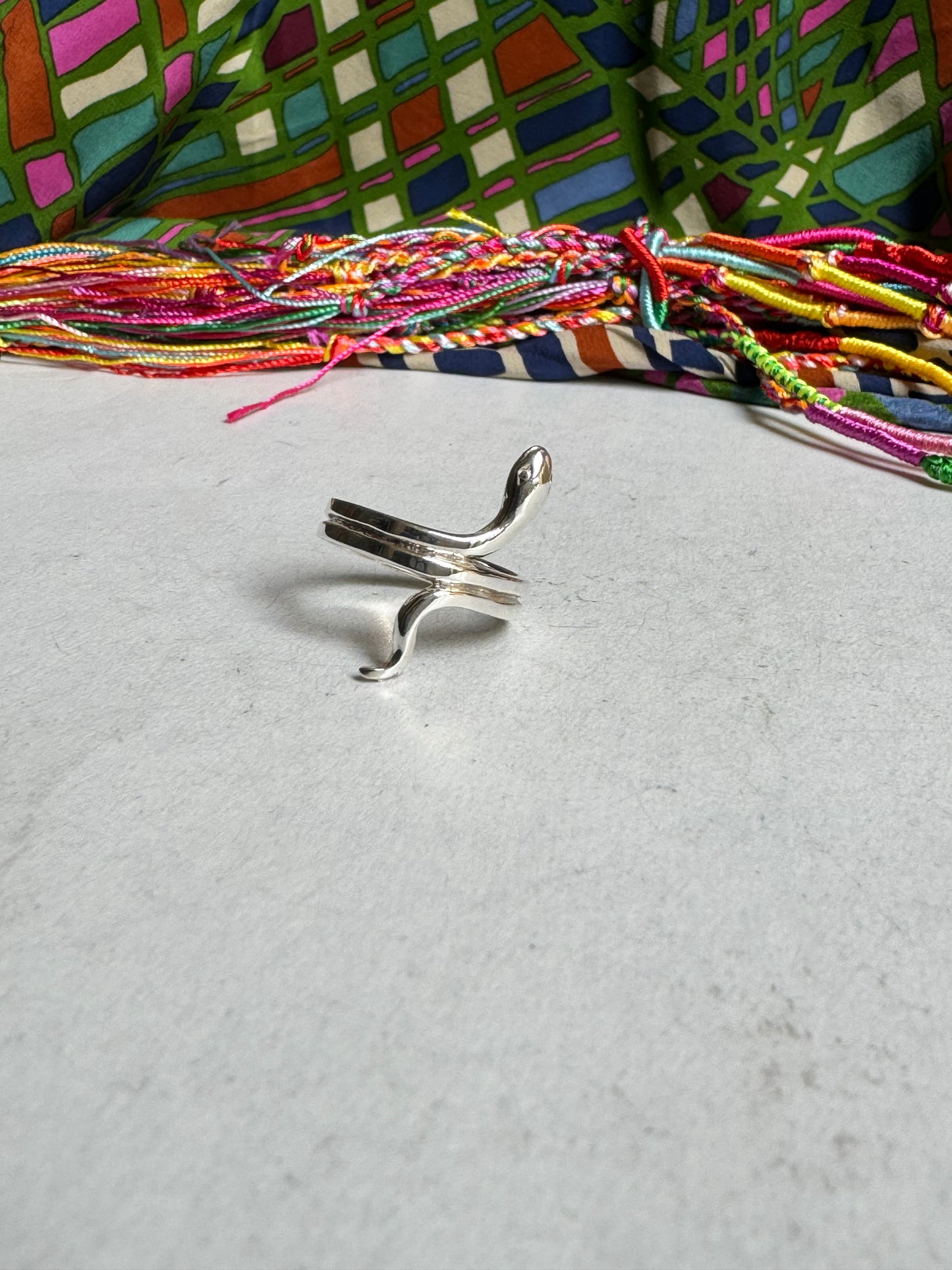 925 silver snake ring P67