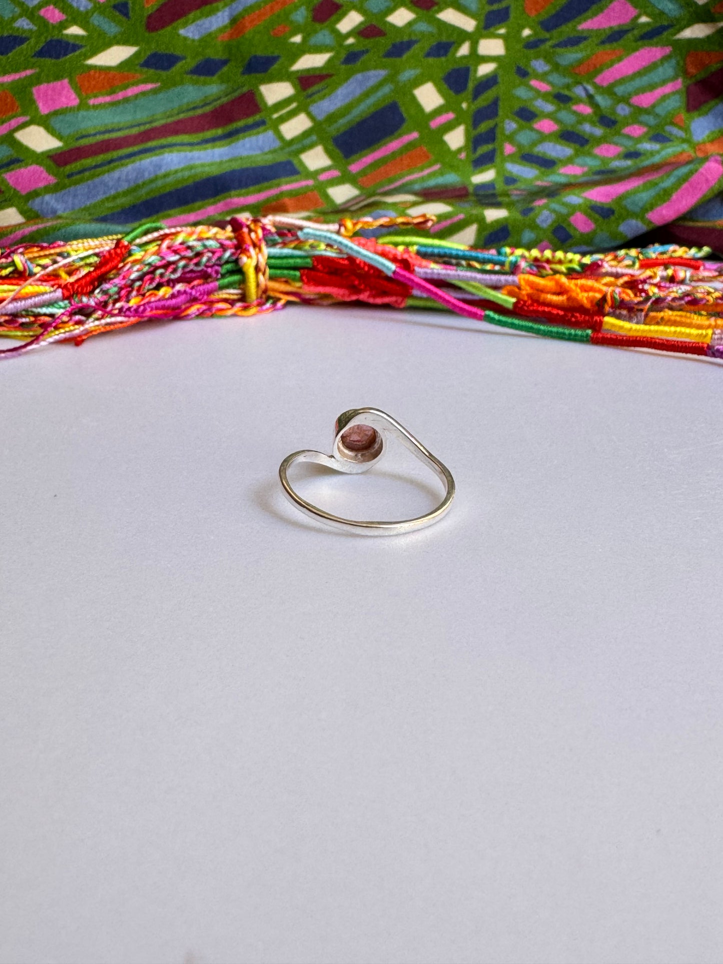 925 Silber Turmalin Ring Größe 22 - TA17