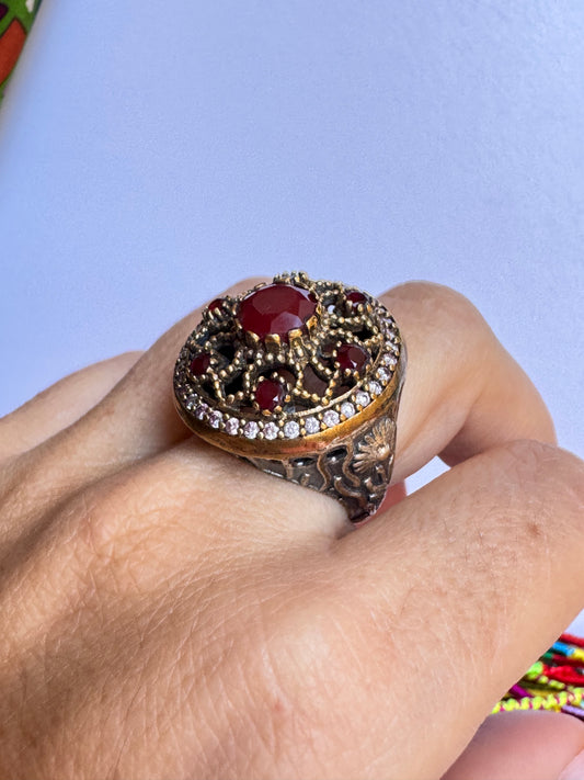 Anello design vintage misura 17