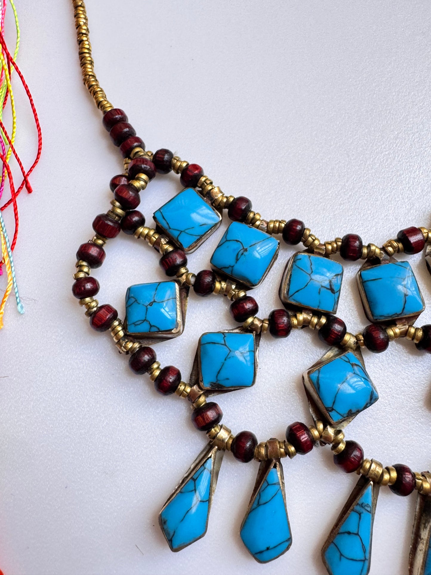 Collana vintage howlite