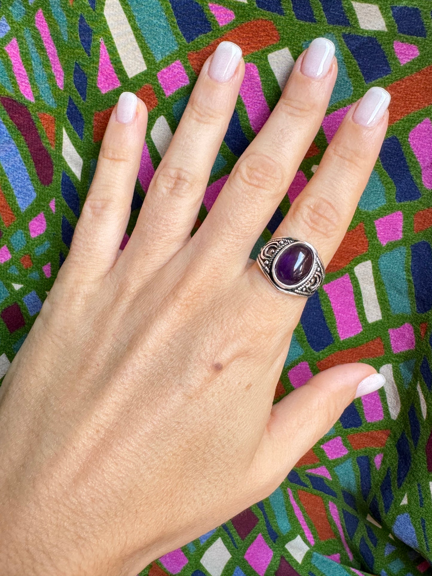 Amethyst Silver Ring T83