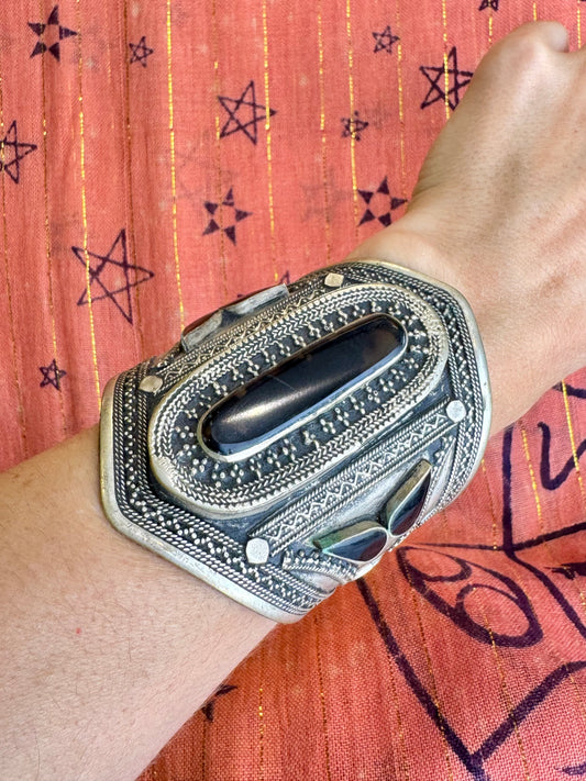 Bracciale schiava aperto antico agata vintage