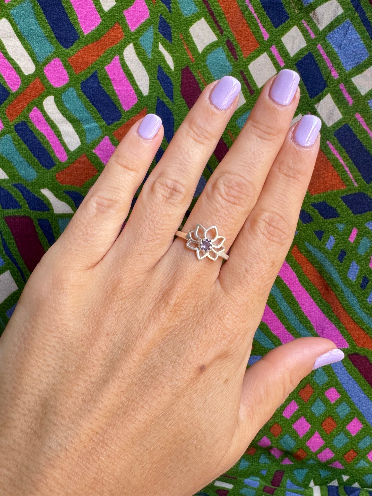 Amethyst-Silberring Größe 17 – X37