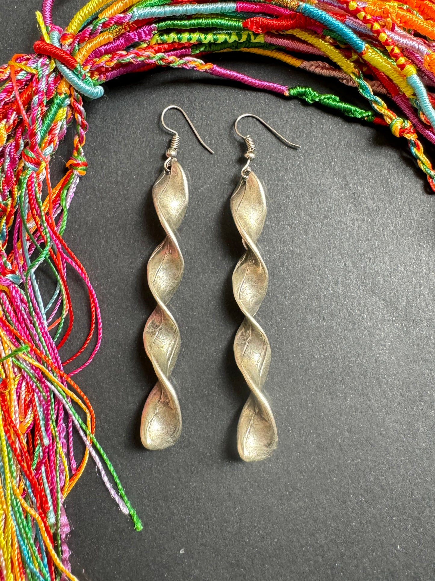 Zamak wrapped earrings