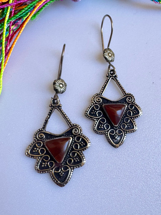 Orecchini antichi Agata vintage