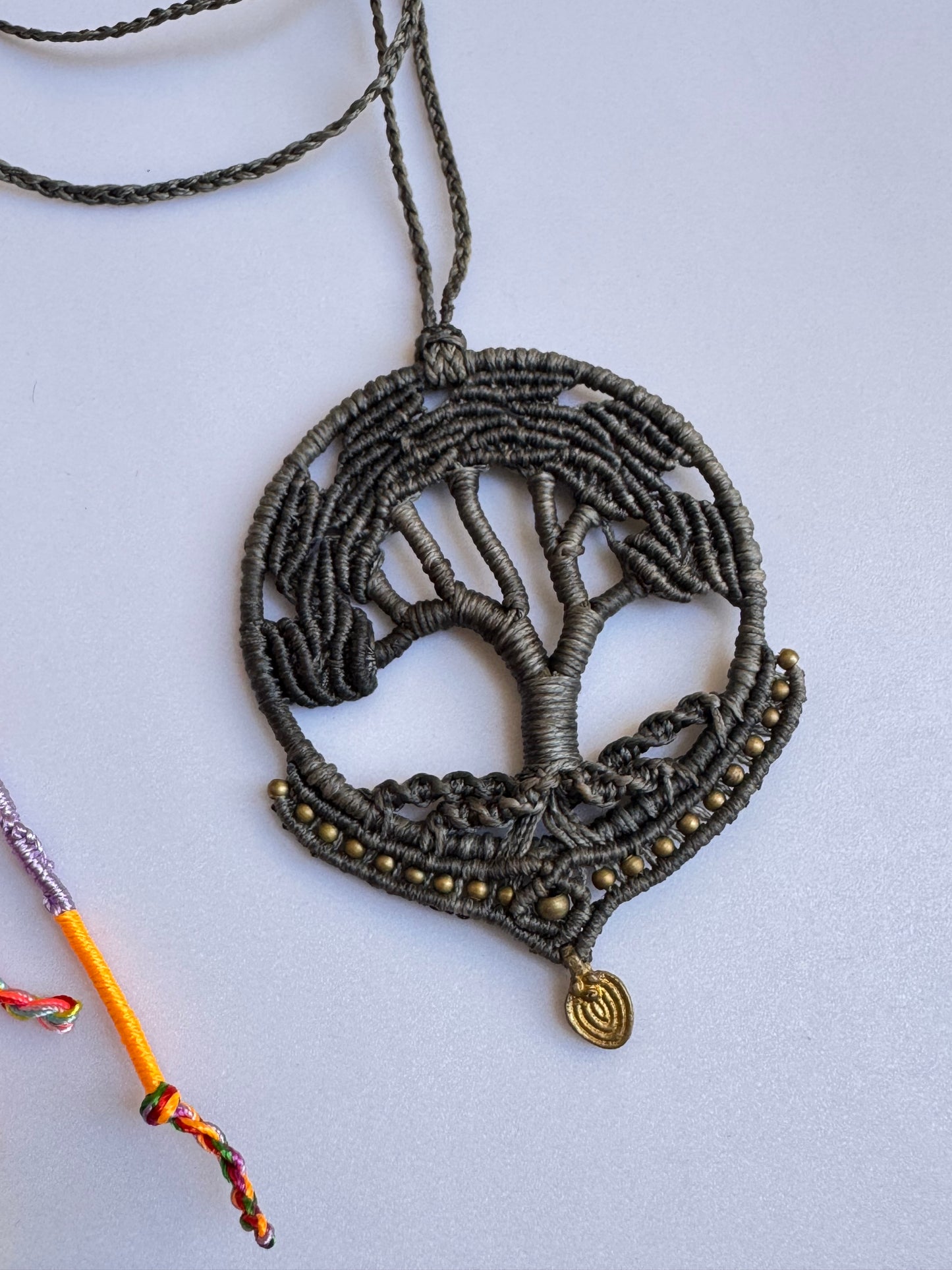 Collana macramè albero della vita E