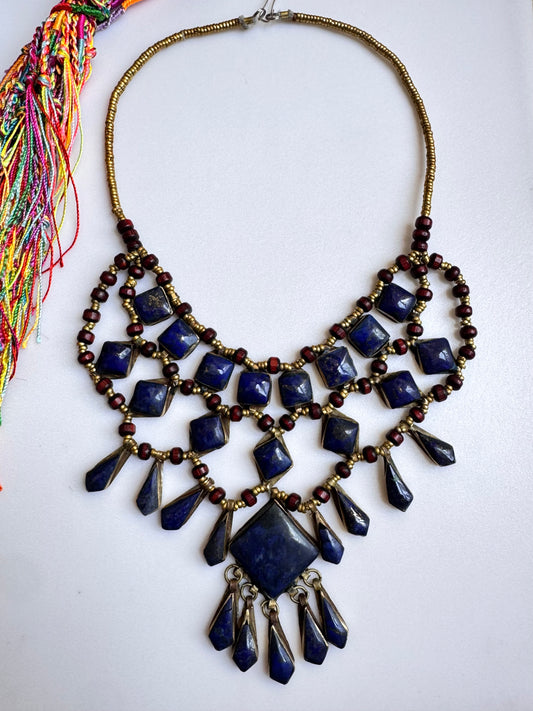 Collana vintage Lapislazzuli