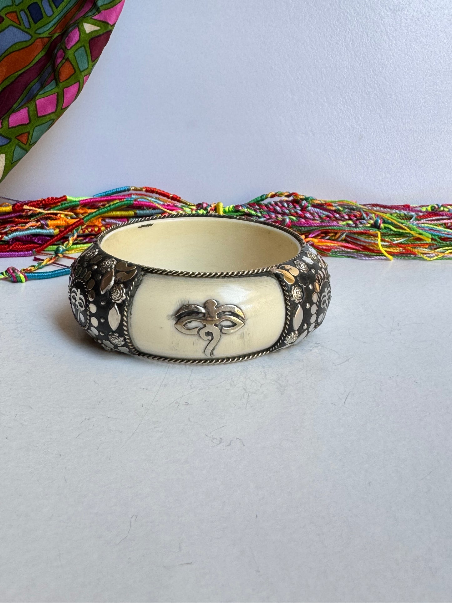 Bracciale bangle argentato
