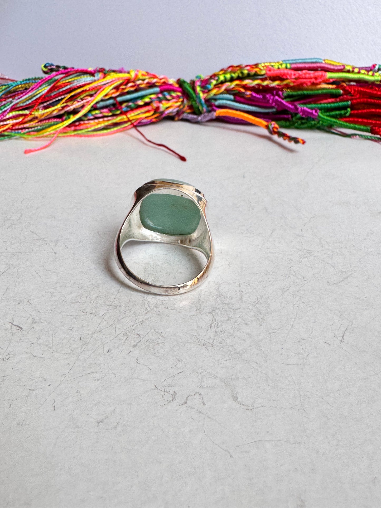 Anello argento 925 amazzonite misura 28 6V