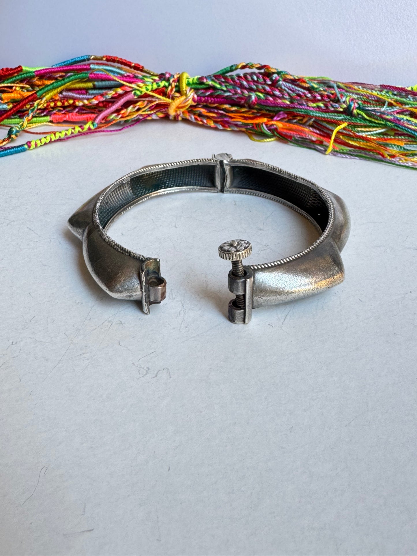 Bracciale bangle argentato