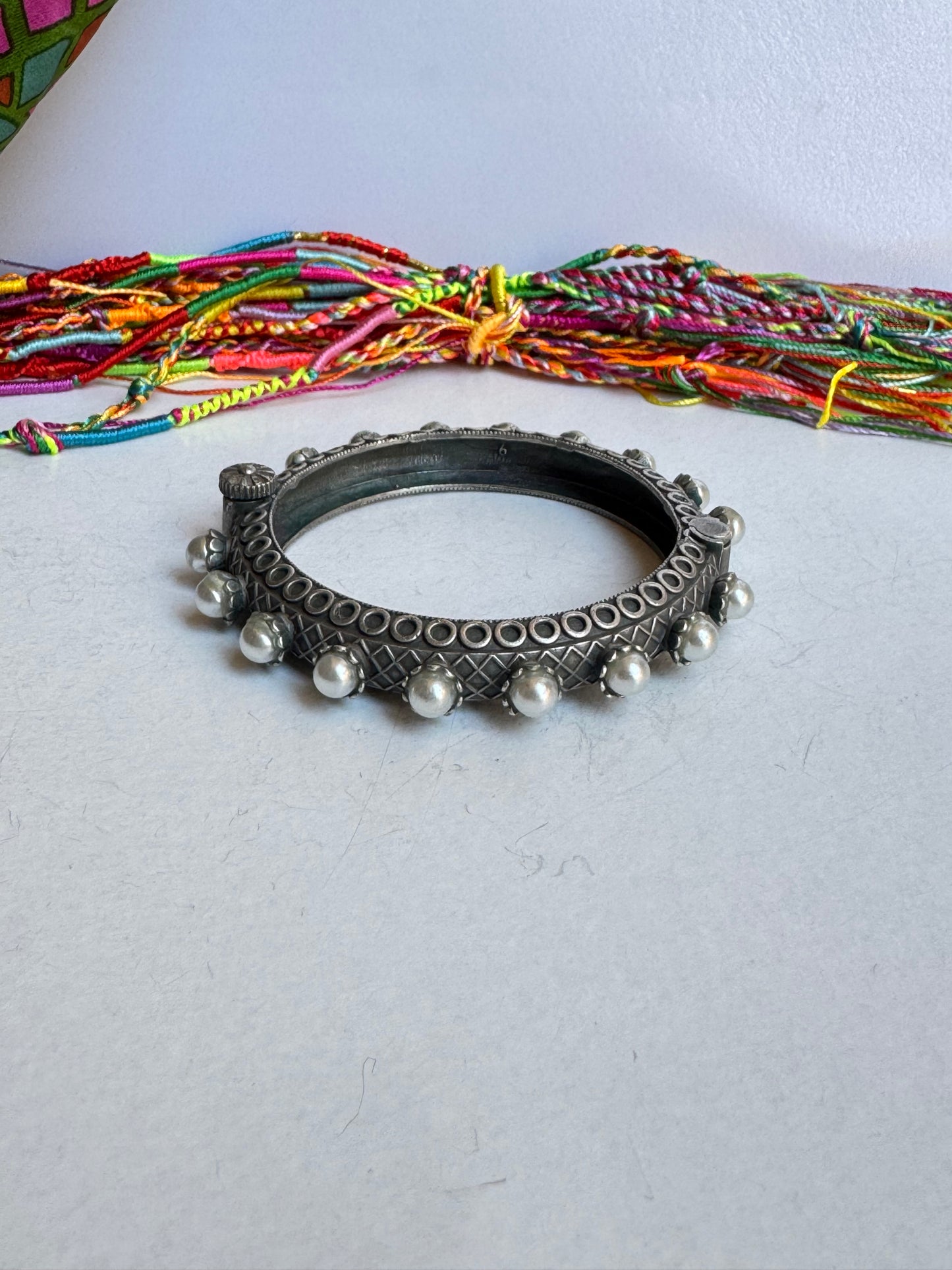 Bracciale bangle argentato