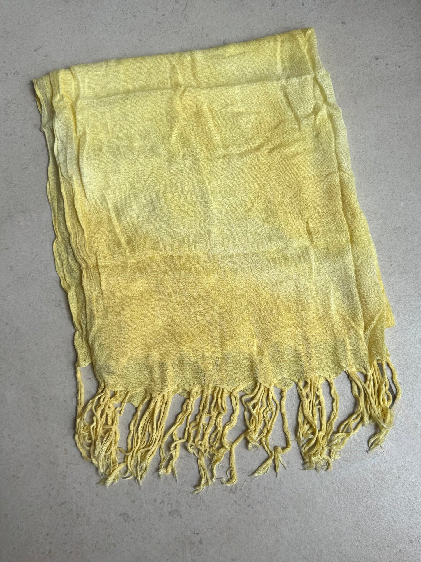 Pashmina sciarpa India giallo