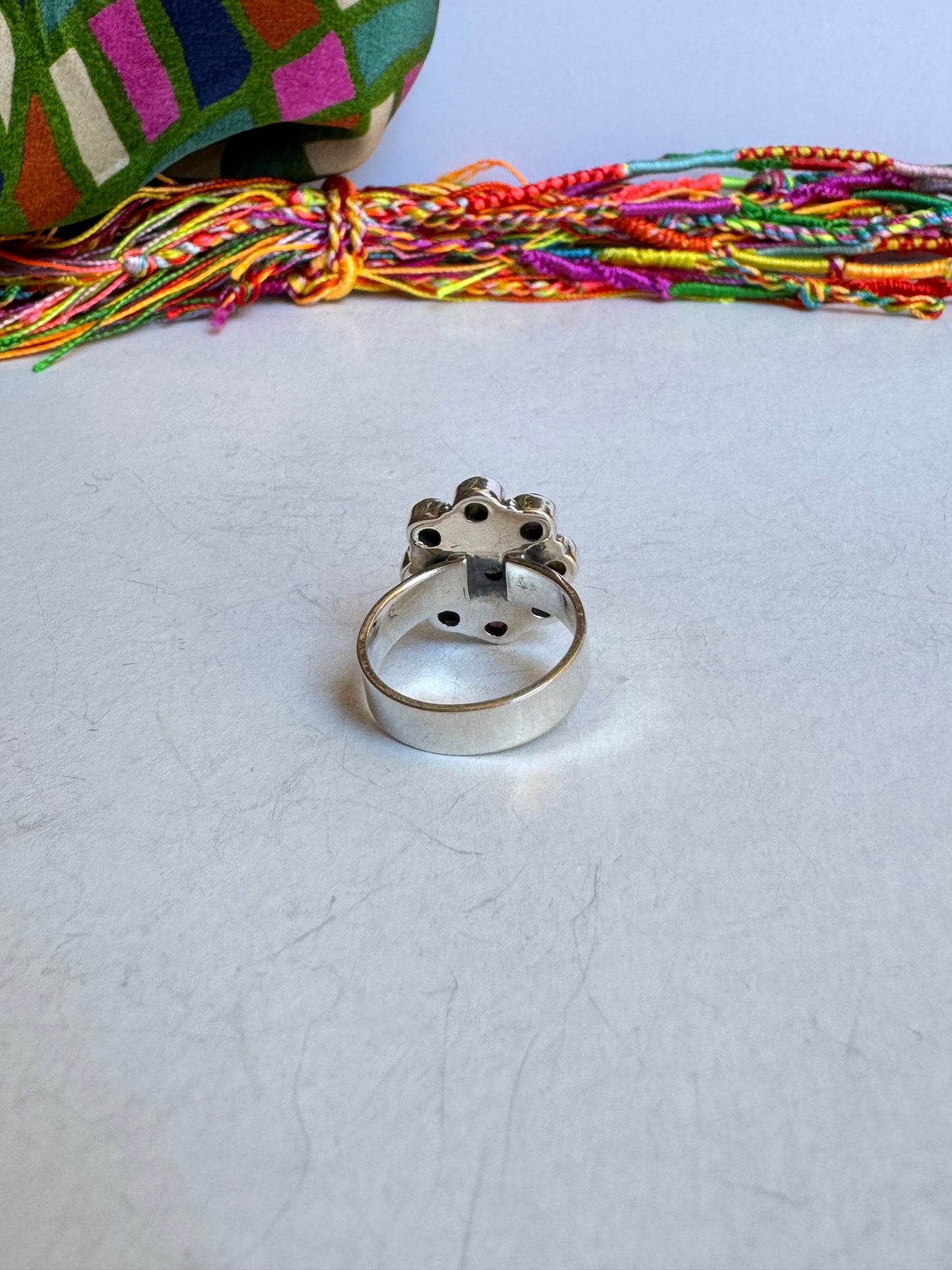 Anello argento 925 tormalina misura 17/18 - TA55