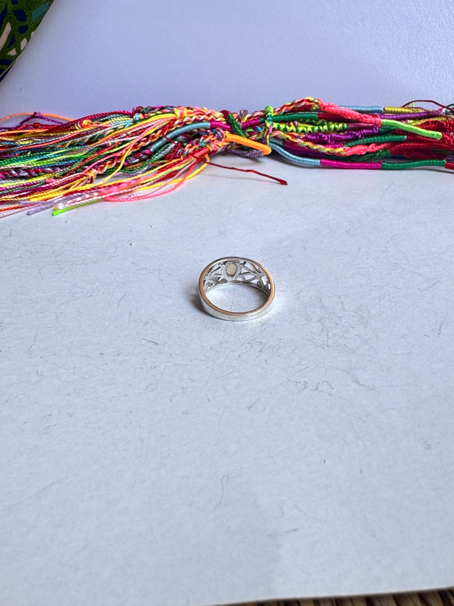Anello argento 925 opale misura 14 - 23UM