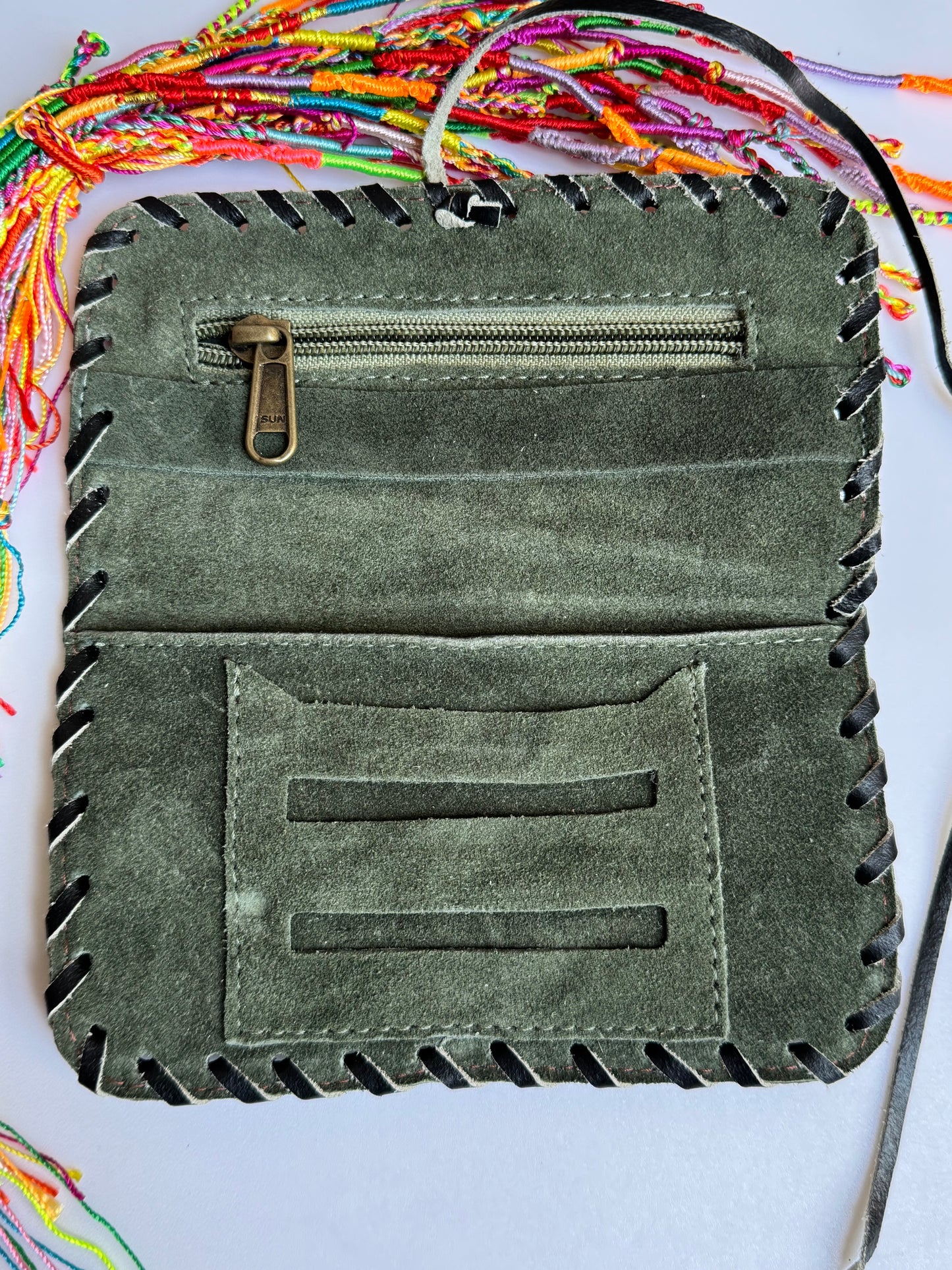 Porta tabacco in pelle 16x9 cm