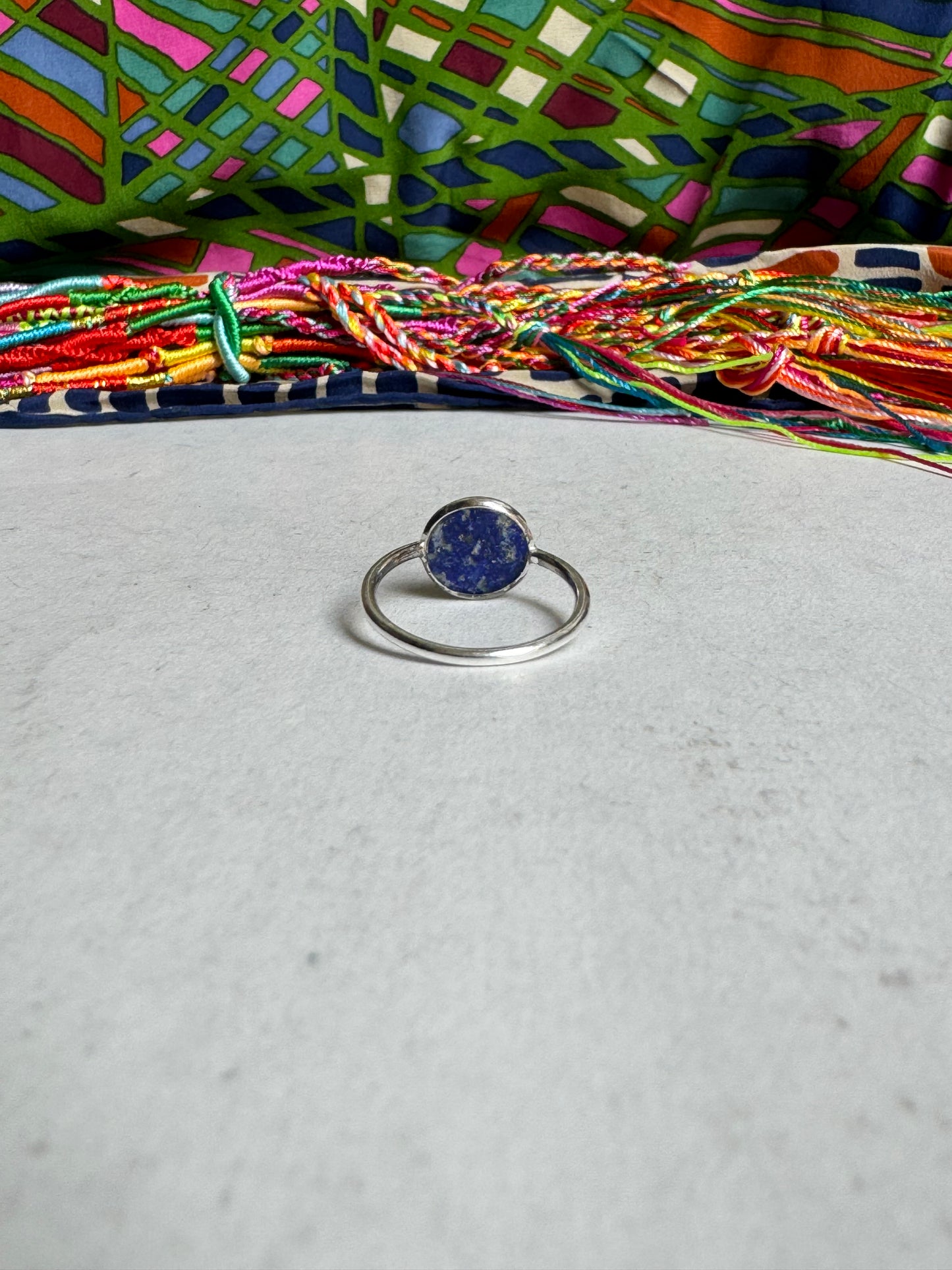 925 Lapislazuli P16 Silberring