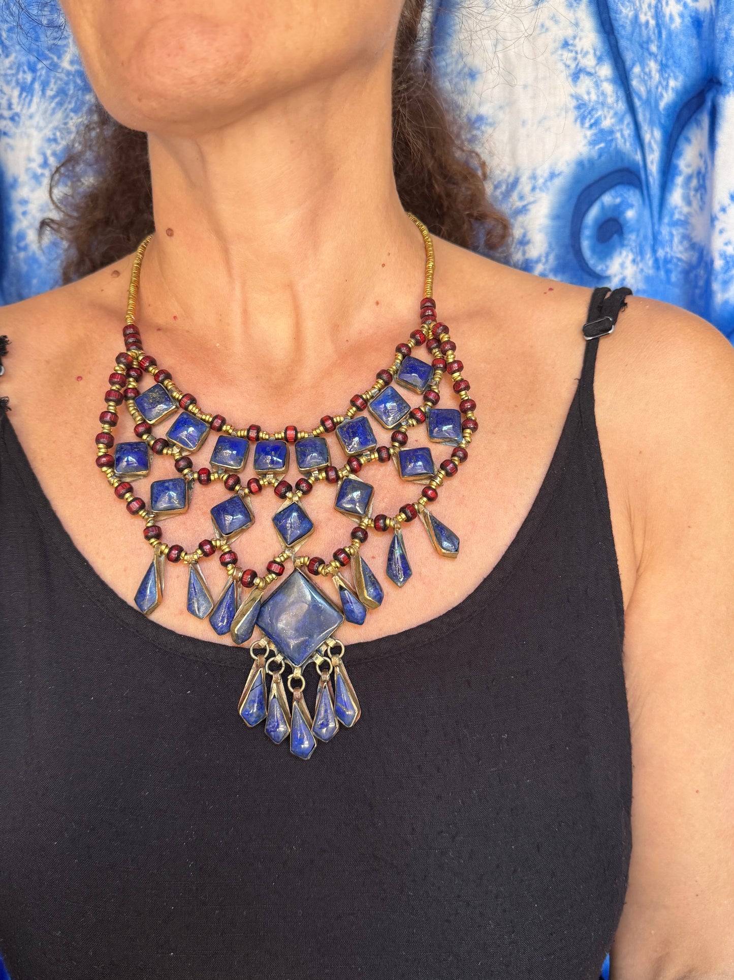 Collana vintage Lapislazzuli