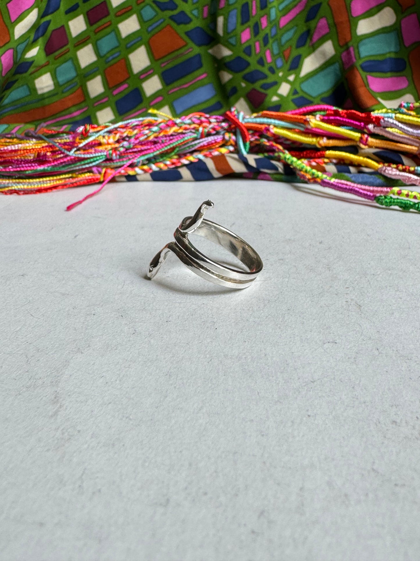 925 silver snake ring P65