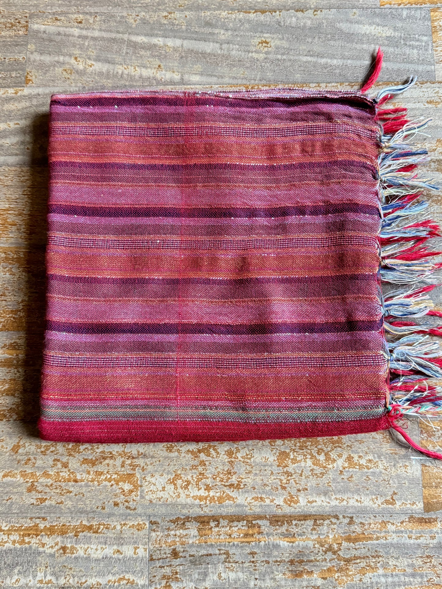Pashmina scarf stole India fuchsia