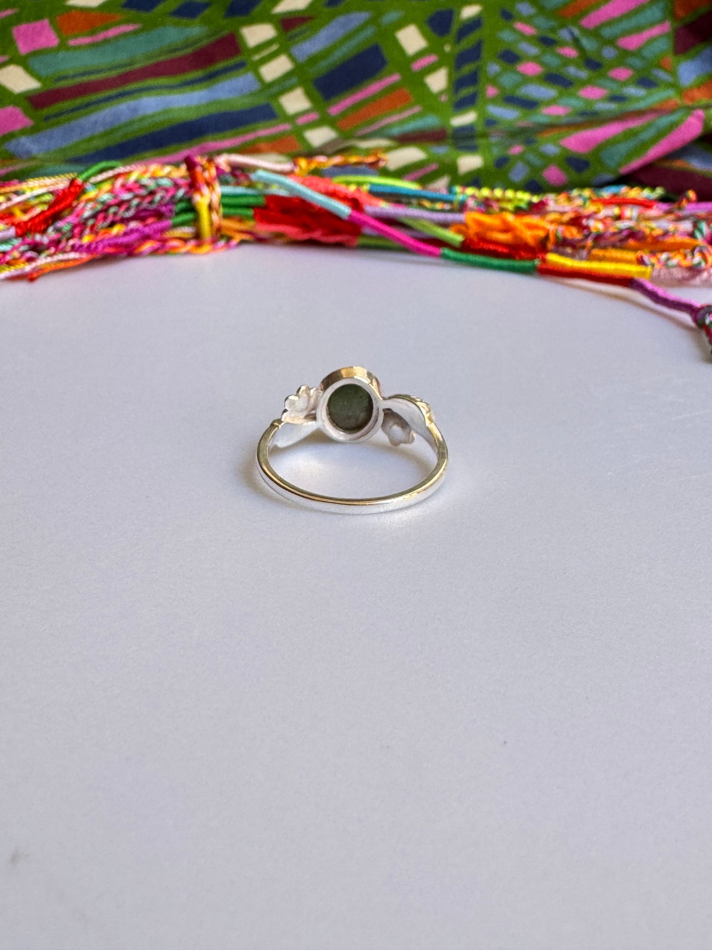 925 Silber Turmalin Ring Größe 19 - TA21