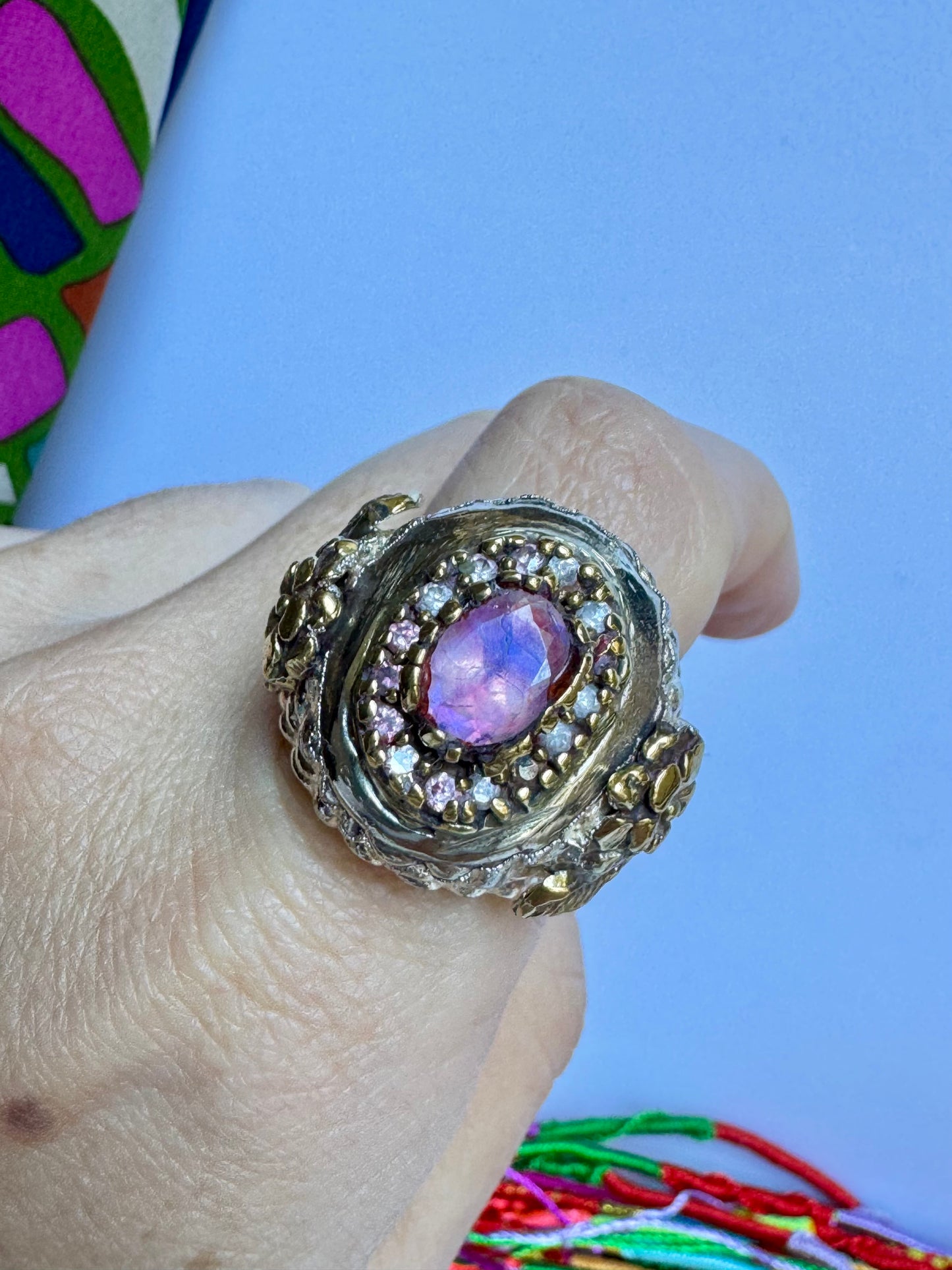 Anello design vintage misura 18