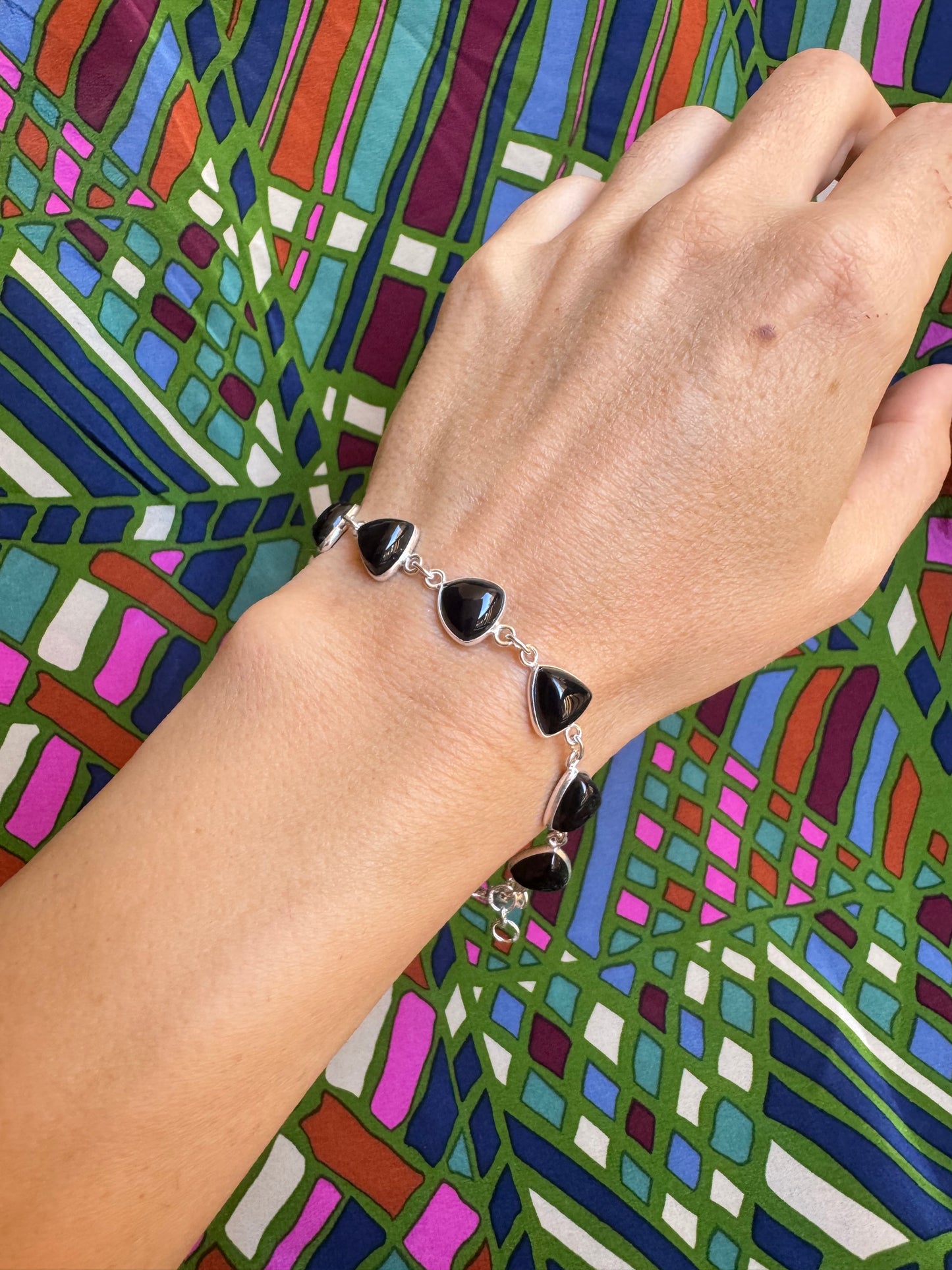 B61 black howitzer 925 silver bracelet