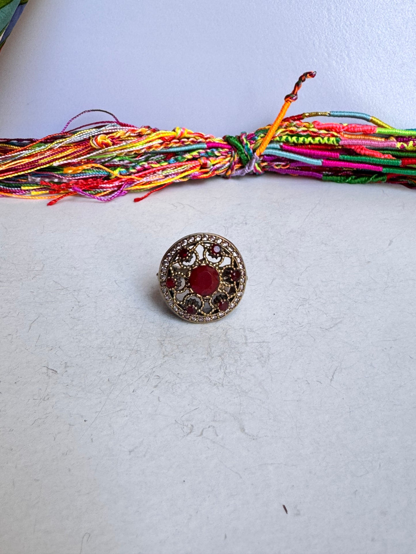 Anello design vintage misura 17