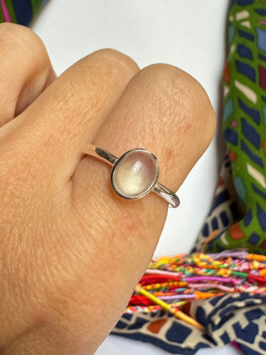 Anello argento 925 acquamarina misura 16 - 10AQ