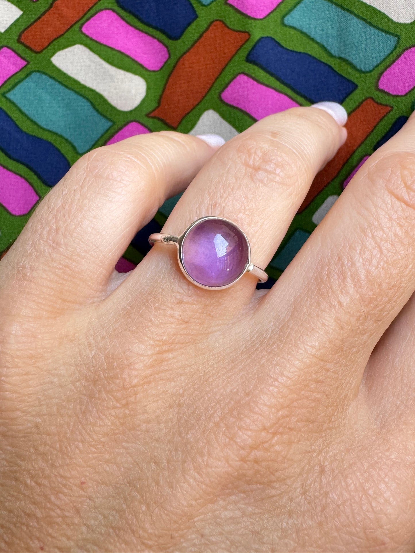 T43 amethyst 925 silver ring