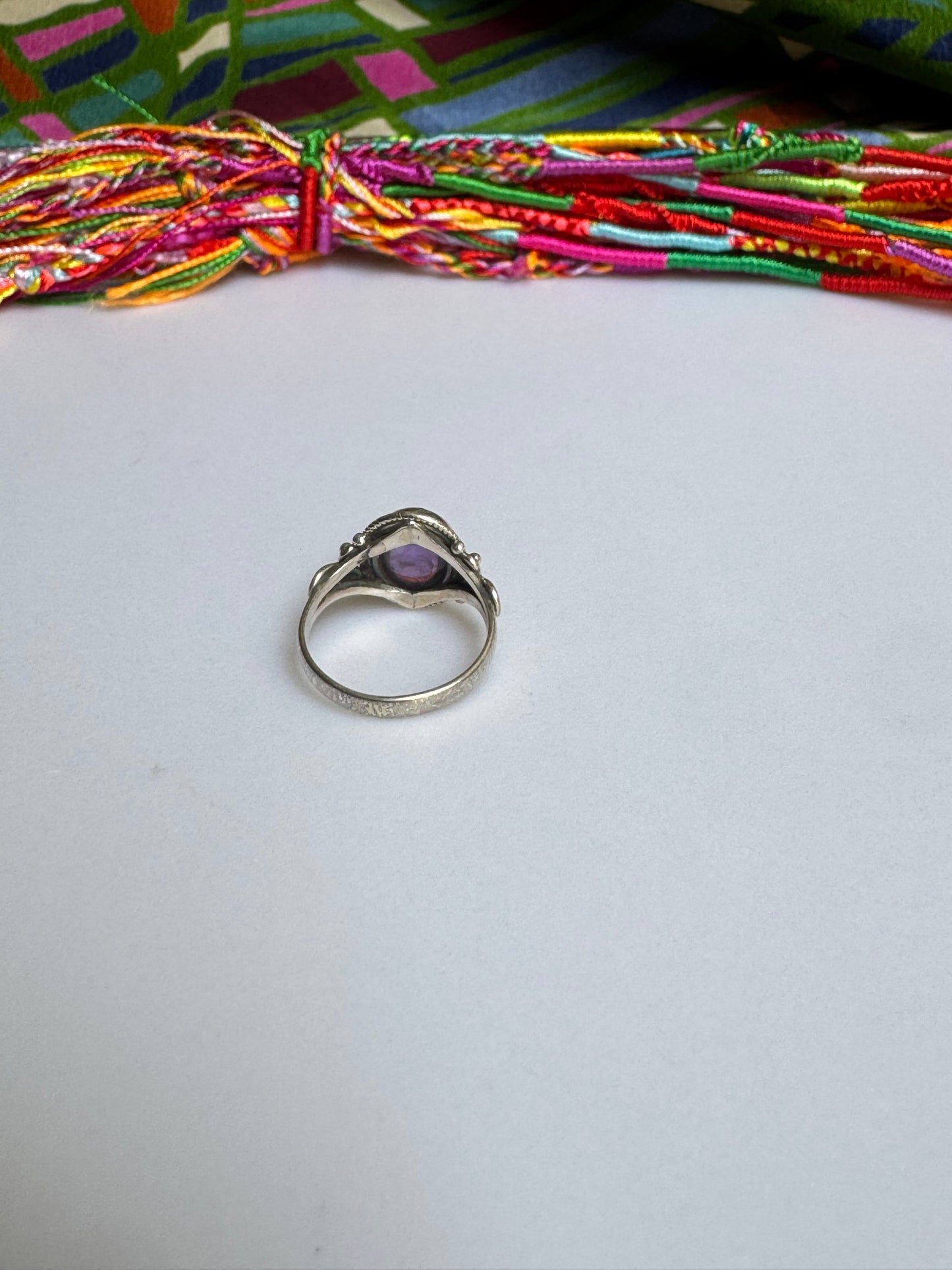 925 silver amethyst ring size 11/12 - 3A