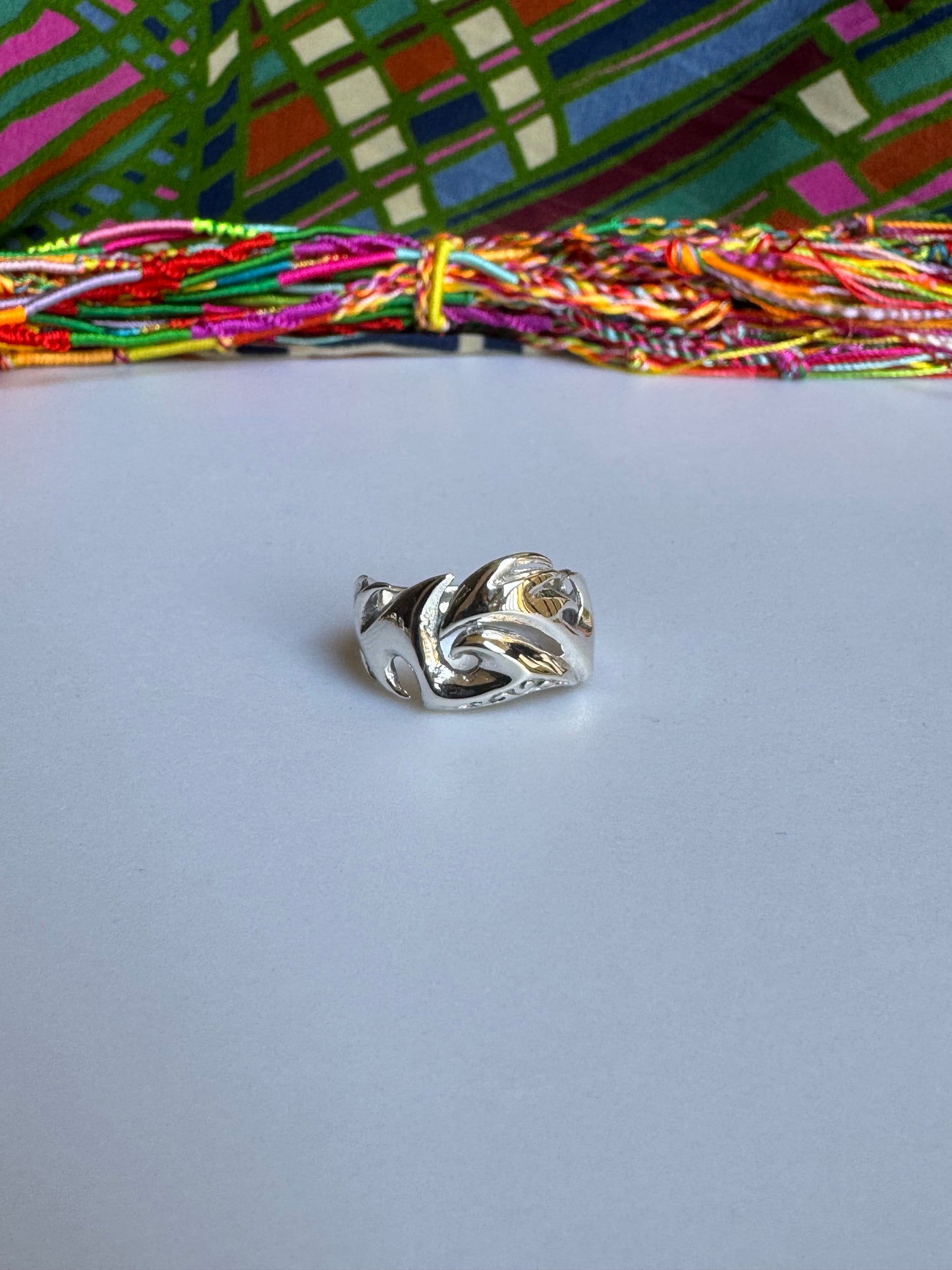 Ringschiene aus 925er Silber, Größe 24 – Z73