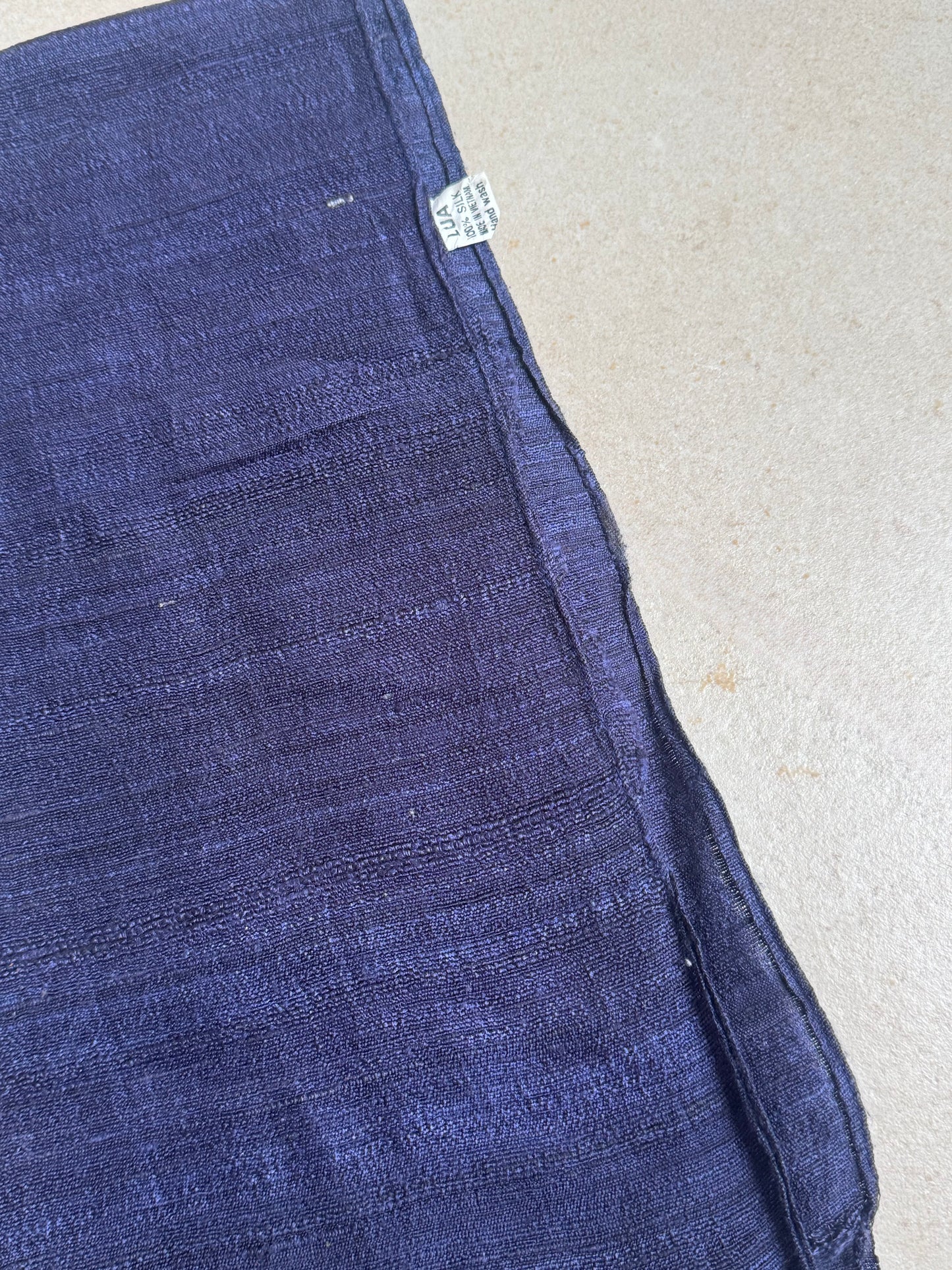 Pashmina sciarpa seta Vietnam blu