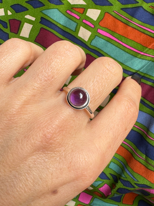 P12 amethyst 925 silver ring