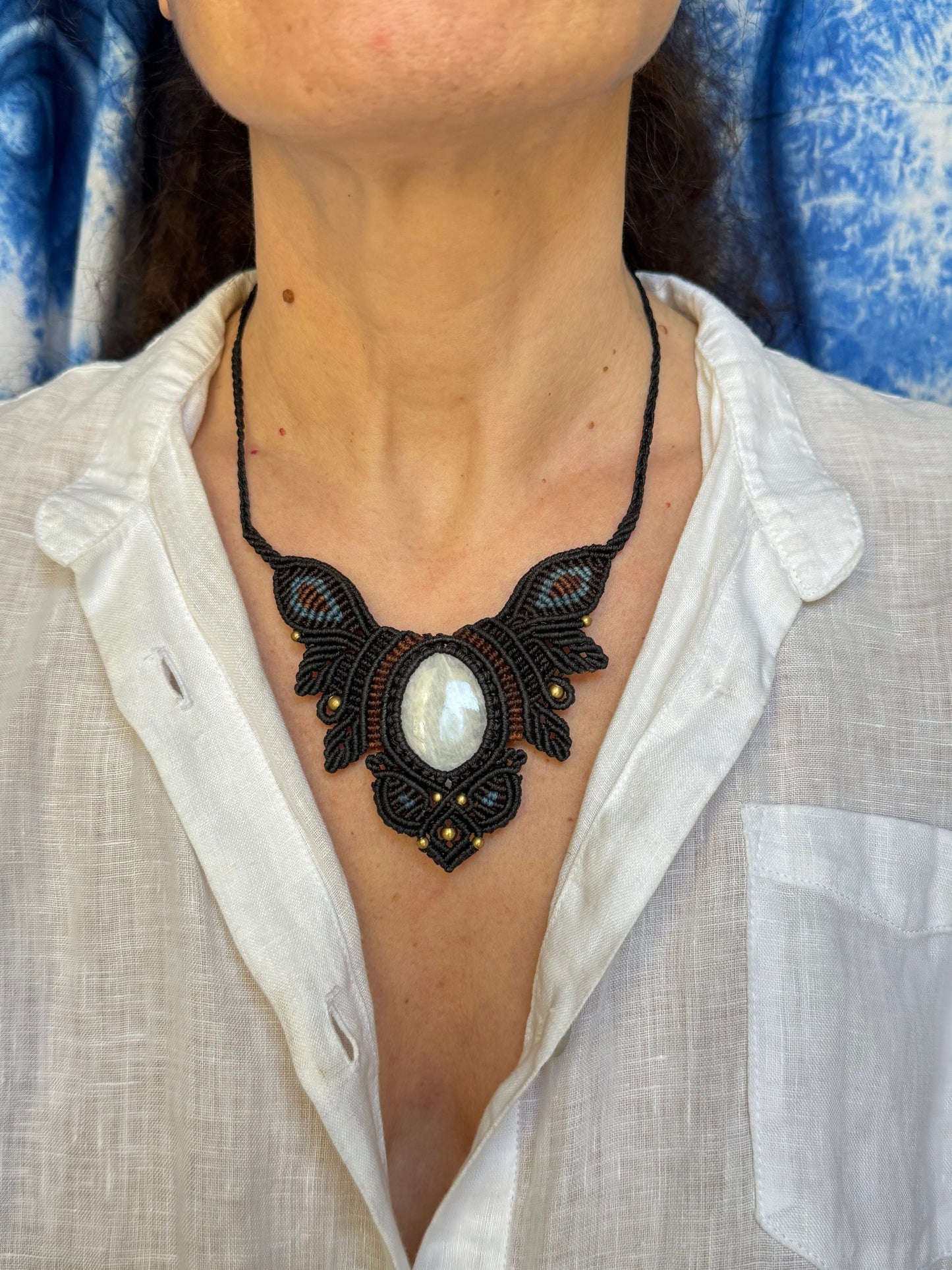 Collana macramè scolecite I