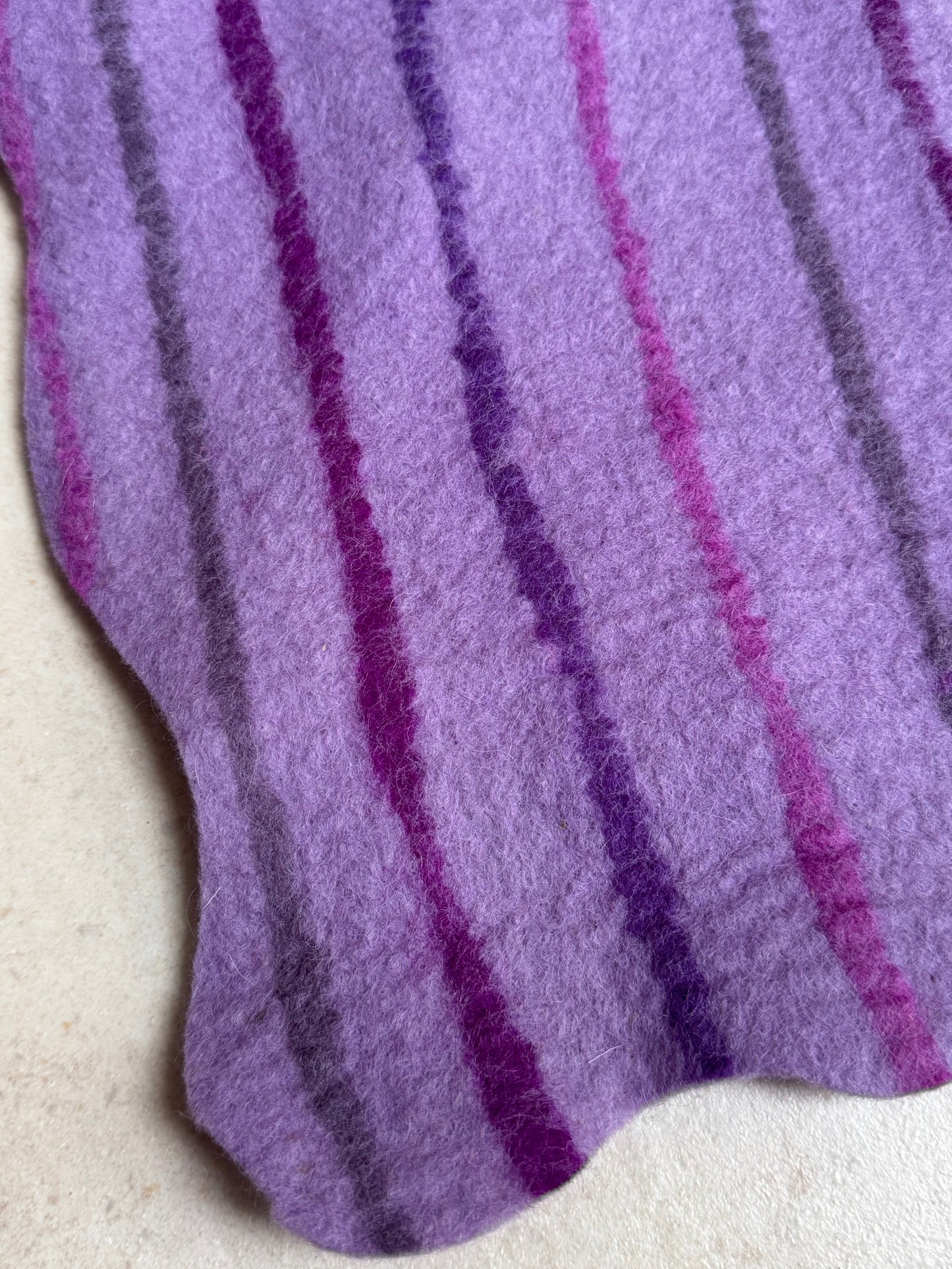 Sciarpa India lana cotta lilla