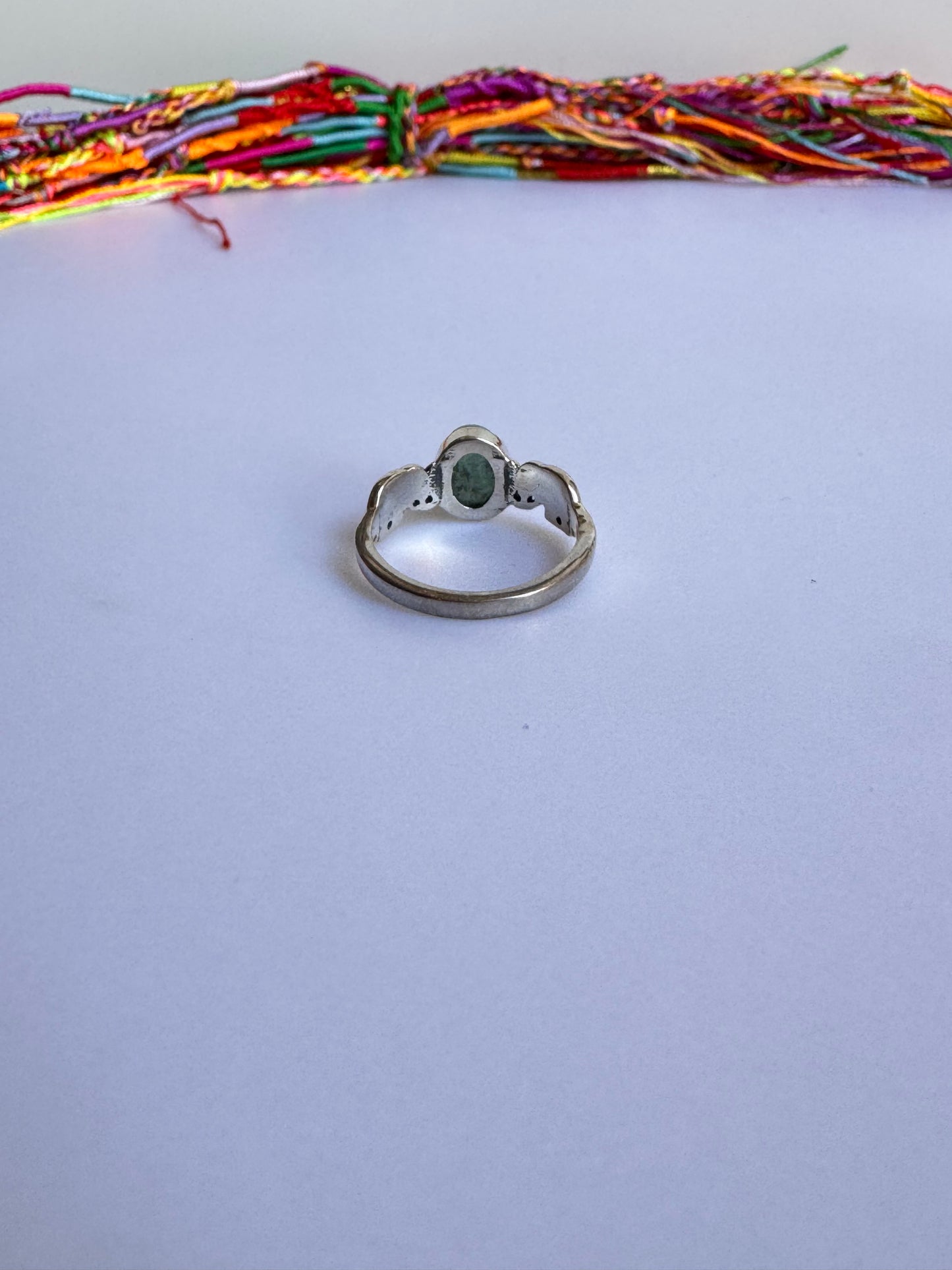 Anello argento 925 amazzonite misura 15/16 - 3AMA