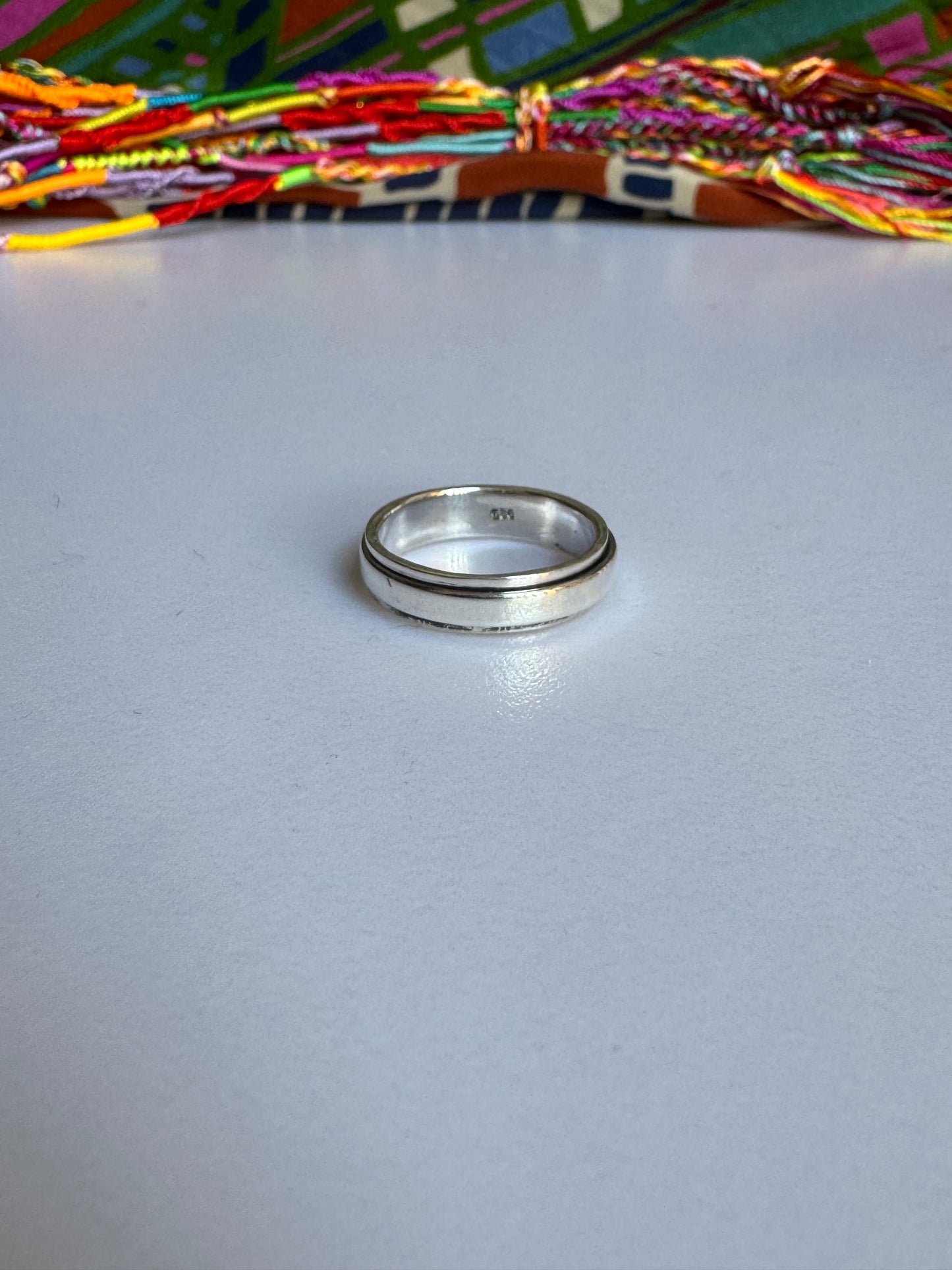 Ringschiene aus 925er Silber, Größe 16 – Z60