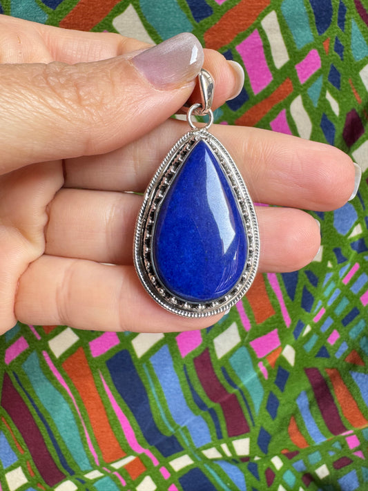 925er Silberanhänger Lapislazuli 6L
