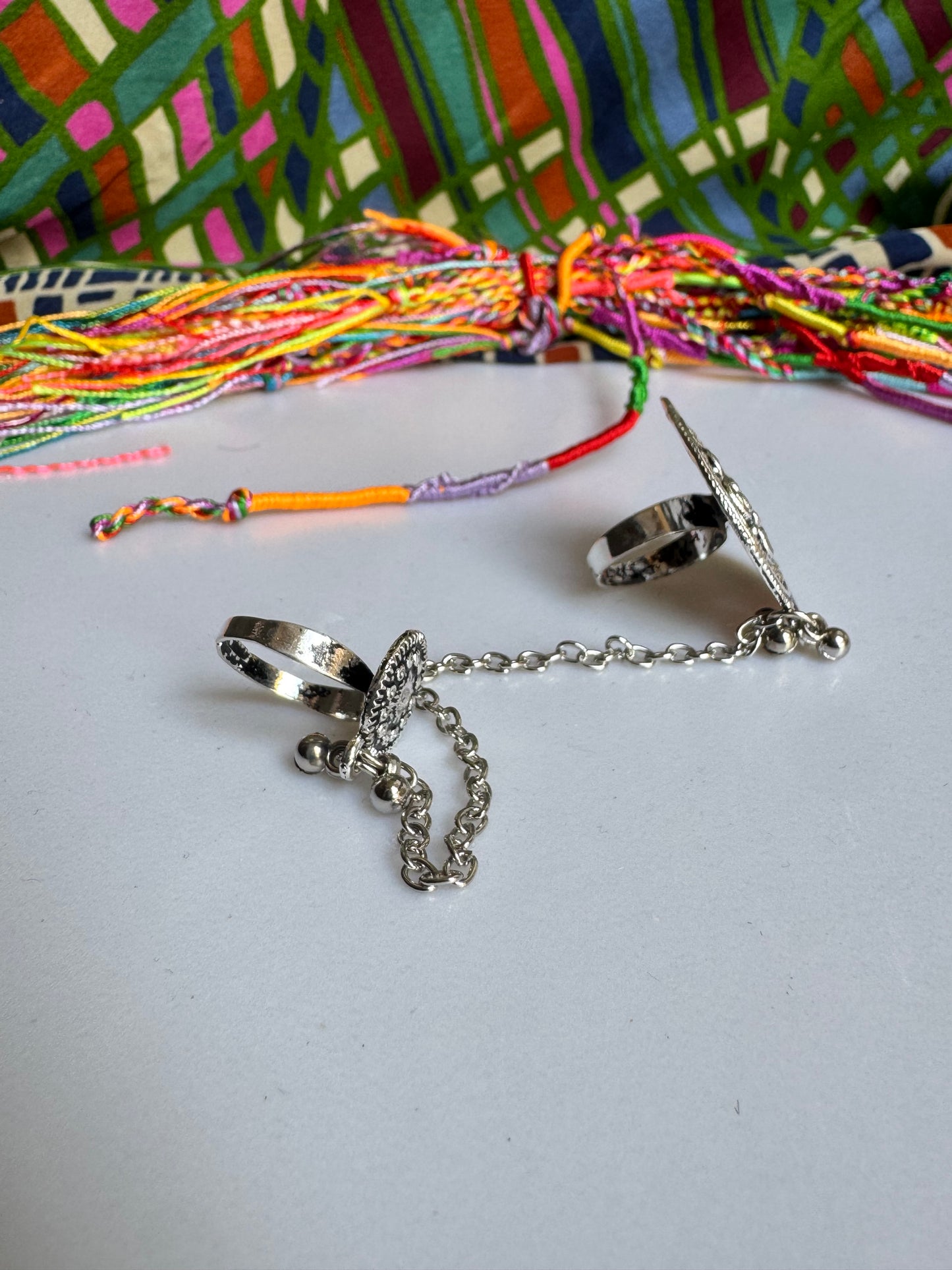 Antique vintage double ring