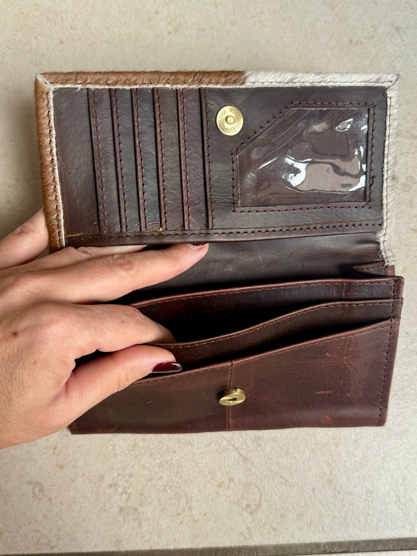 Brown leather wallet