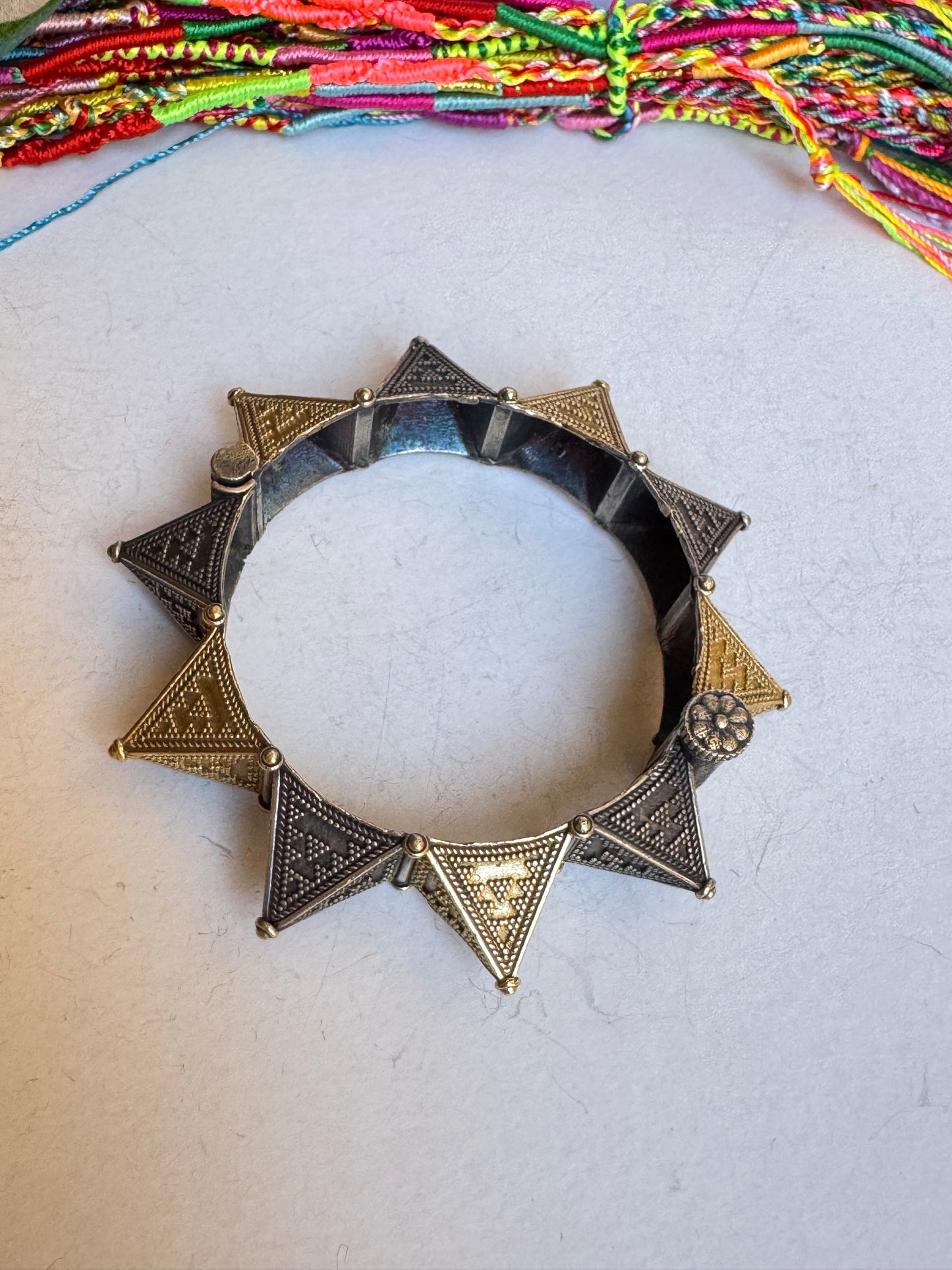 Bracciale bangle argentato