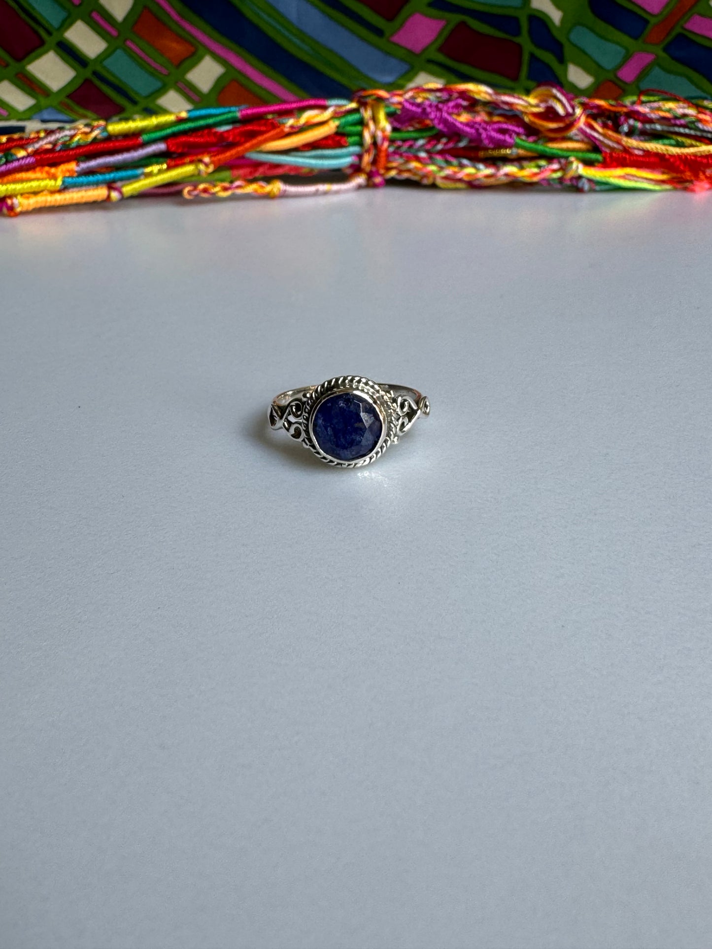 925 silver ring lapis lazuli Z12